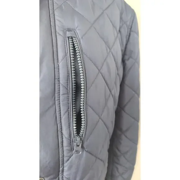 Banana Republic Mens Medium Quilted Jacket Navy Preppy Lightweight - Picture 2 of 9